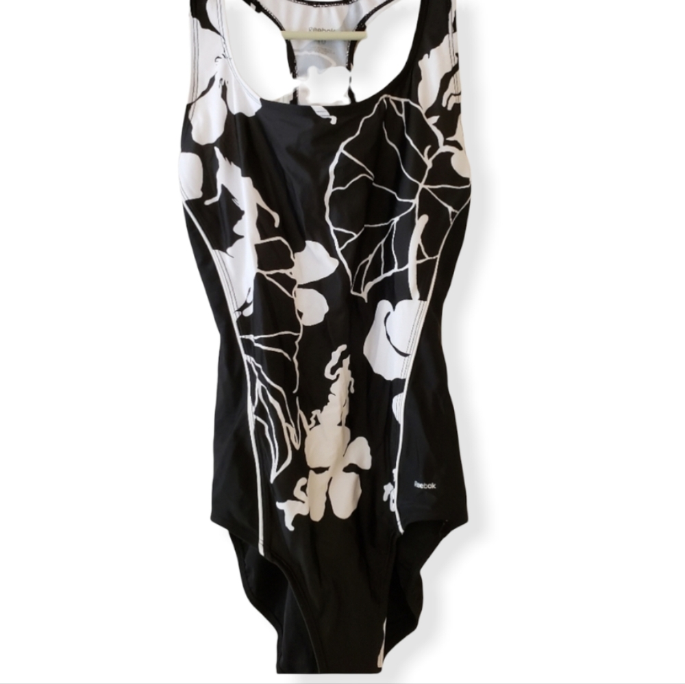 Reebok Racerback Speed One Piece Swimsuit Size 10